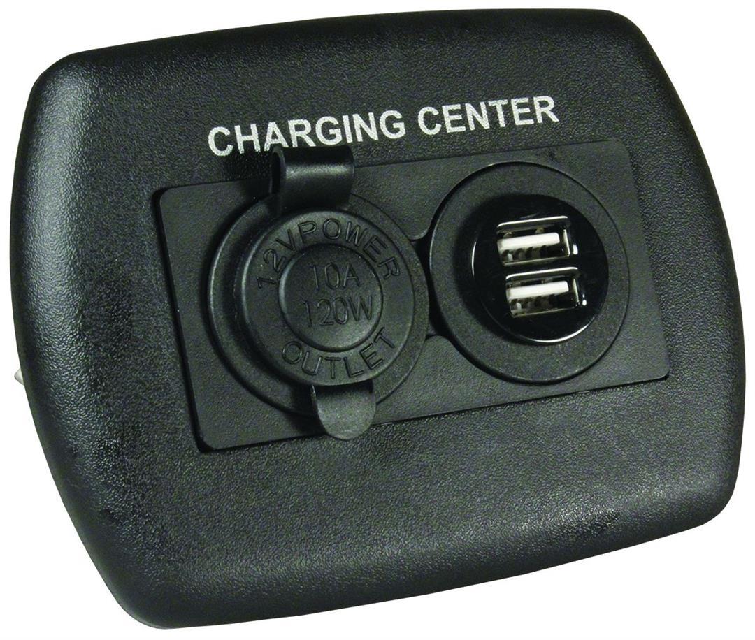 JR PRODUCTS 15095 12V/USB Charging Center - Black - High quality product image showing JR PRODUCTS 15095 12V/USB Charging Center - Black details and features JR PRODUCTS 15095 12V/USB Charging Center - Black - High quality product image showing JR PRODUCTS 15095 12V/USB Charging Center - Black details and features