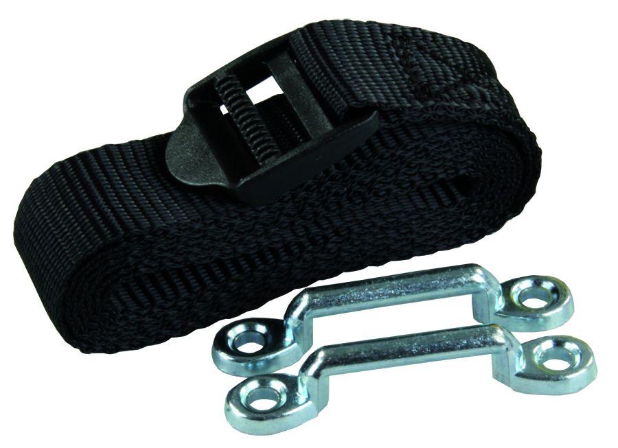 JR PRODUCTS 17544 Battery Box Strap; Use To Secure Any Battery Or Battery Box; 54 Inch Length; Black; With Chrome Plated Hardware from The Twister Group JR PRODUCTS 17544 Battery Box Strap; Use To Secure Any Battery Or Battery Box; 54 Inch Length; Black; With Chrome Plated Hardware - The Twister Group Tools product