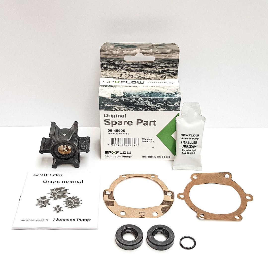 JOHNSON PUMP 09-45905 SERVICE KIT F4B-9, F4B-9 Water Pump Service Kit from The Twister Group JOHNSON PUMP 09-45905 SERVICE KIT F4B-9, F4B-9 Water Pump Service Kit - The Twister Group Tools product