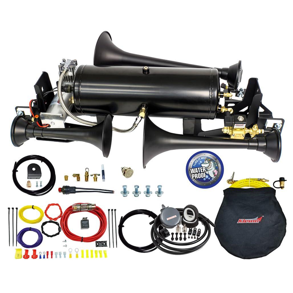 KLEINN RAM1500-734 Air Horns Onboard Air and Train Horn System, Black - High quality product image showing KLEINN RAM1500-734 Air Horns Onboard Air and Train Horn System, Black details and features KLEINN RAM1500-734 Air Horns Onboard Air and Train Horn System, Black - High quality product image showing KLEINN RAM1500-734 Air Horns Onboard Air and Train Horn System, Black details and features