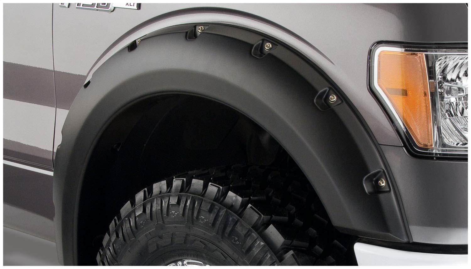 BUSHWACKER 20079-02 Pocket/Rivet Style Front Fender Flares | 2-Piece Set, Black, Smooth Finish Fits 2009-2014 Ford F-150 (Excludes Raptor) - High quality product image showing BUSHWACKER 20079-02 Pocket/Rivet Style Front Fender Flares | 2-Piece Set, Black, Smooth Finish Fits 2009-2014 Ford F-150 (Excludes Raptor) details and features BUSHWACKER 20079-02 Pocket/Rivet Style Front Fender Flares | 2-Piece Set, Black, Smooth Finish Fits 2009-2014 Ford F-150 (Excludes Raptor) - High quality product image showing BUSHWACKER 20079-02 Pocket/Rivet Style Front Fender Flares | 2-Piece Set, Black, Smooth Finish Fits 2009-2014 Ford F-150 (Excludes Raptor) details and features