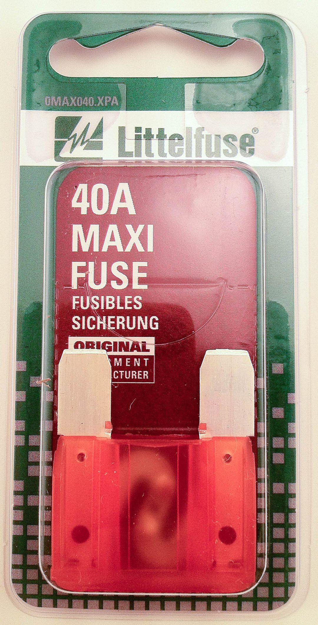 LITTELFUSE MAX40BP MAXIFUSE 1 PC CARD, Orange Blade; 40 Amp; Slow Blow; Single; Carded - High quality product image showing LITTELFUSE MAX40BP MAXIFUSE 1 PC CARD, Orange Blade; 40 Amp; Slow Blow; Single; Carded details and features LITTELFUSE MAX40BP MAXIFUSE 1 PC CARD, Orange Blade; 40 Amp; Slow Blow; Single; Carded - High quality product image showing LITTELFUSE MAX40BP MAXIFUSE 1 PC CARD, Orange Blade; 40 Amp; Slow Blow; Single; Carded details and features