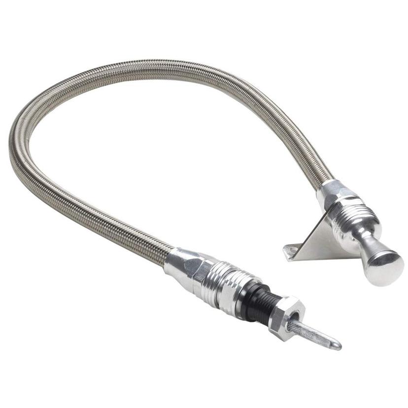 LOKAR 1211144 Anchor-Tight Brite Firewall Mount Transmission Dipstick with Lock for TH350/400 Transmissionmission LOKAR 1211144 Anchor-Tight Brite Firewall Mount Transmission Dipstick with Lock for TH350/400 Transmissionmission