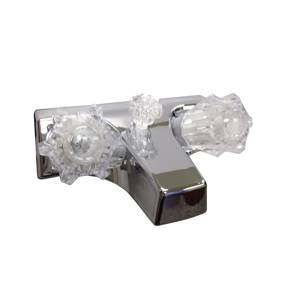 LASALLE BRISTOL 20351207 Utopia Chrome Finish 4 INCH Plastic Tub and Shower Diverter with Clear Handles from The Twister Group LASALLE BRISTOL 20351207 Utopia Chrome Finish 4 INCH Plastic Tub and Shower Diverter with Clear Handles - The Twister Group Tools product