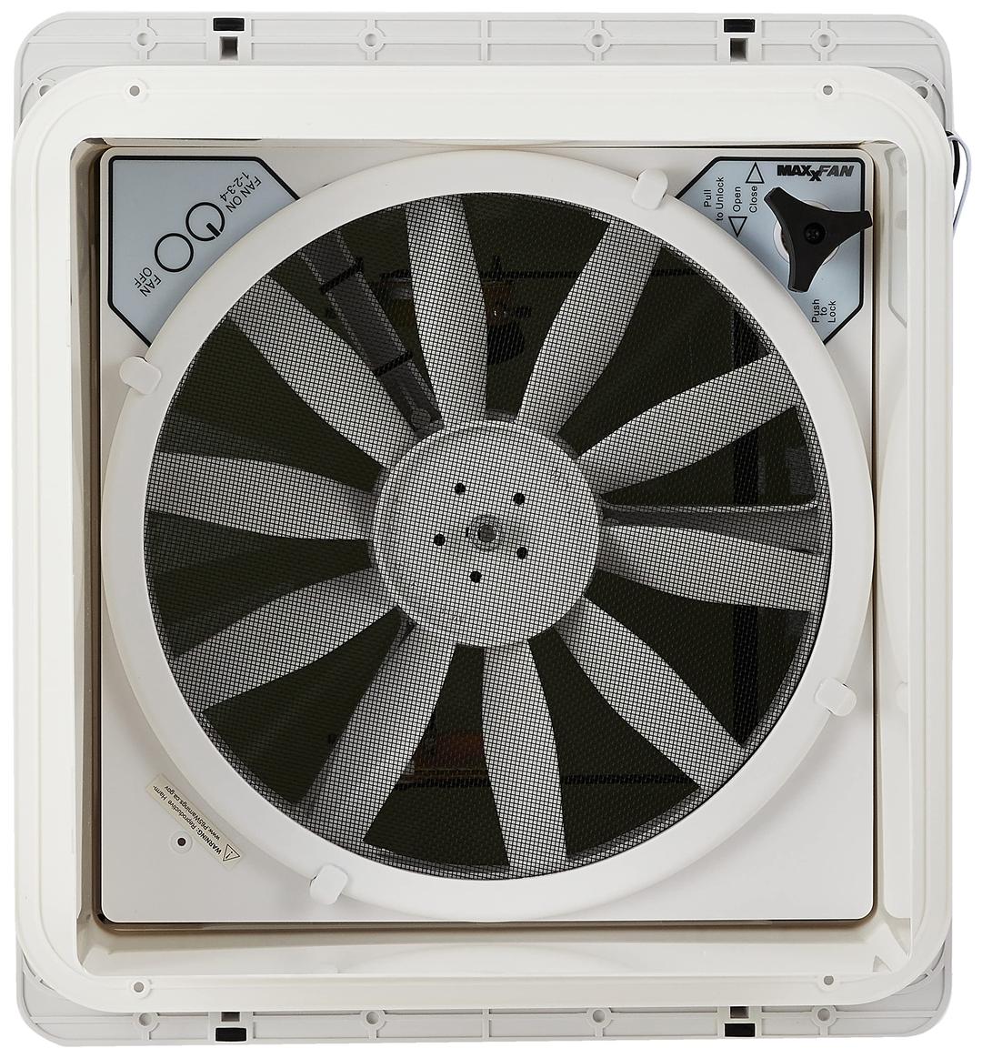 MAXXAIR 00A04401K Original Maxxfan - Vent, Fan & Rain Protection All-in-One, High Powered 4-Speed Exhaust Only Fan, Manual Knob Control, 14 INCHx14 INCH, Smoke from The Twister Group MAXXAIR 00A04401K Original Maxxfan - Vent, Fan & Rain Protection All-in-One, High Powered 4-Speed Exhaust Only Fan, Manual Knob Control, 14 INCHx14 INCH, Smoke - The Twister Group Tools product