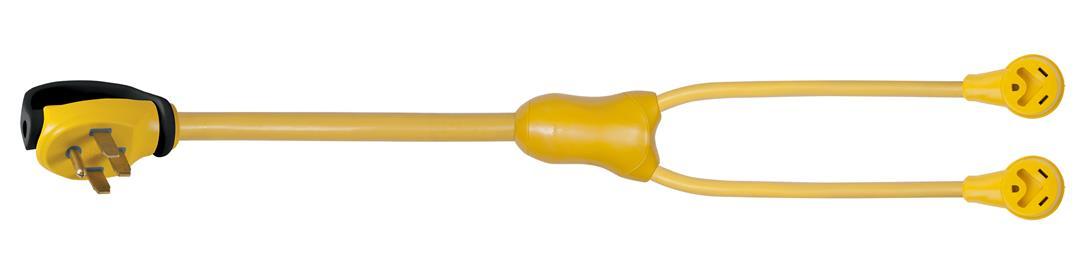 MARINCO 169AYRV RV Electrical Power Adapter (Double 30-Amp, 125-Volt to 50-Amp Straight Blade) from The Twister Group MARINCO 169AYRV RV Electrical Power Adapter (Double 30-Amp, 125-Volt to 50-Amp Straight Blade) - The Twister Group Tools product
