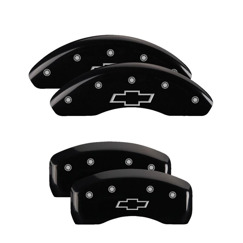 MGP CALIPER 14246SBOWBK Caliper Cover; Set Of 4; Front Bowtie/ Rear Bowtie Logo; Powder Coated; Black; Aluminum from The Twister Group MGP CALIPER 14246SBOWBK Caliper Cover; Set Of 4; Front Bowtie/ Rear Bowtie Logo; Powder Coated; Black; Aluminum - The Twister Group Tools product