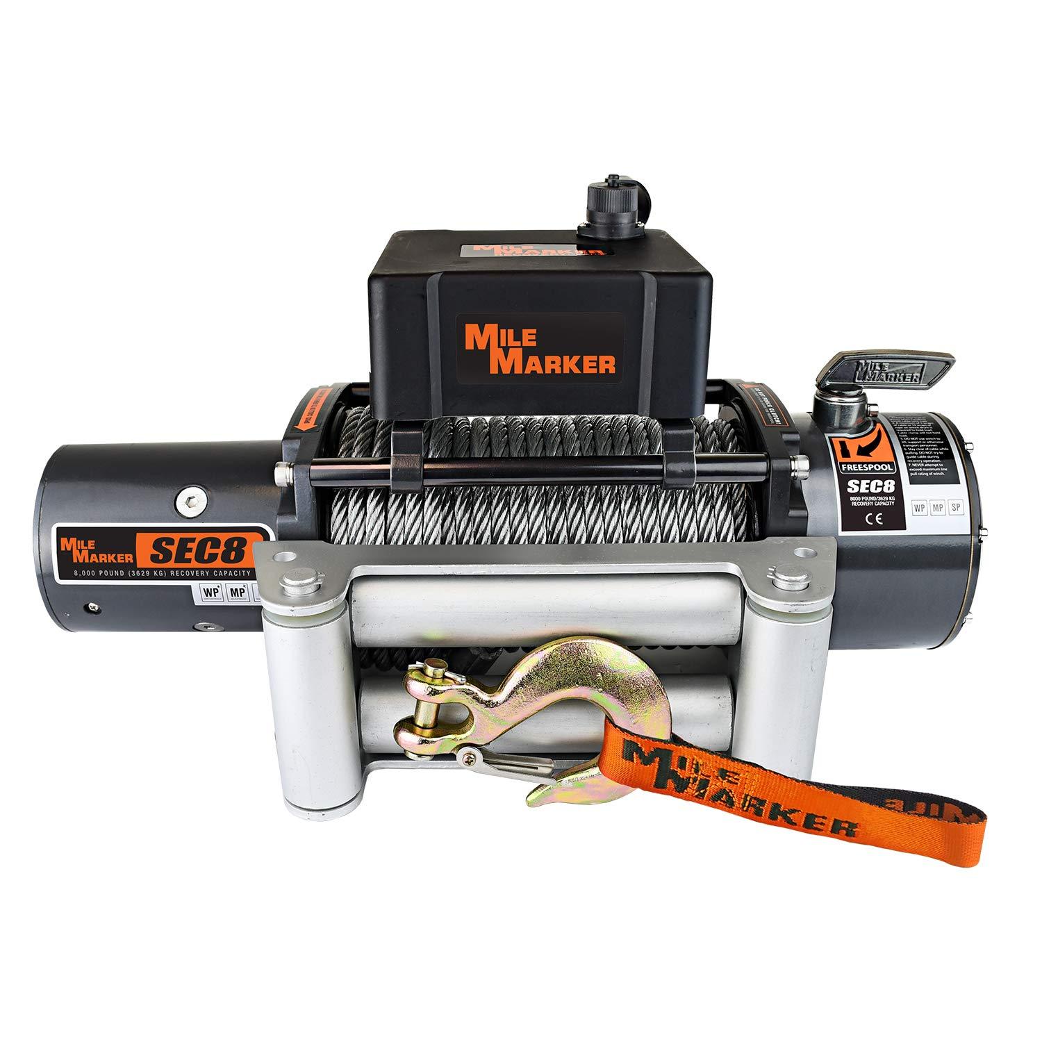 MILE MARKER 77-50141W SEC8(ES) Truck/Jeep/SUV Element Sealed Electric Winch - 8,000 lb. Capacity - High quality product image showing MILE MARKER 77-50141W SEC8(ES) Truck/Jeep/SUV Element Sealed Electric Winch - 8,000 lb. Capacity details and features MILE MARKER 77-50141W SEC8(ES) Truck/Jeep/SUV Element Sealed Electric Winch - 8,000 lb. Capacity - High quality product image showing MILE MARKER 77-50141W SEC8(ES) Truck/Jeep/SUV Element Sealed Electric Winch - 8,000 lb. Capacity details and features