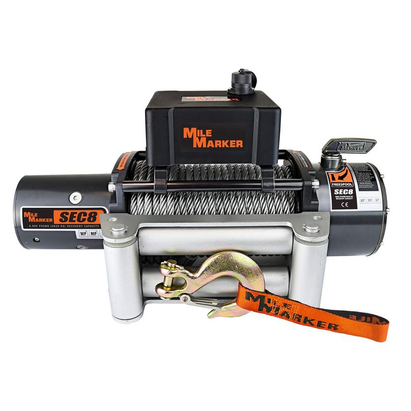 MILE MARKER 77-50141W SEC8(ES) Truck/Jeep/SUV Element Sealed Electric Winch - 8,000 lb. Capacity MILE MARKER 77-50141W SEC8(ES) Truck/Jeep/SUV Element Sealed Electric Winch - 8,000 lb. Capacity