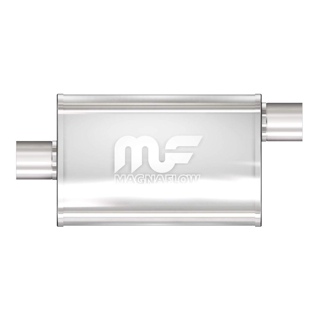 MAGNAFLOW 11256 Exhaust Muffler 2.5 INCH/2.5 INCH Inlet/Outlet, 4x9x18 INCH Oval, Stainless Steel, Satin Finish from The Twister Group MAGNAFLOW 11256 Exhaust Muffler 2.5 INCH/2.5 INCH Inlet/Outlet, 4x9x18 INCH Oval, Stainless Steel, Satin Finish - The Twister Group Tools product