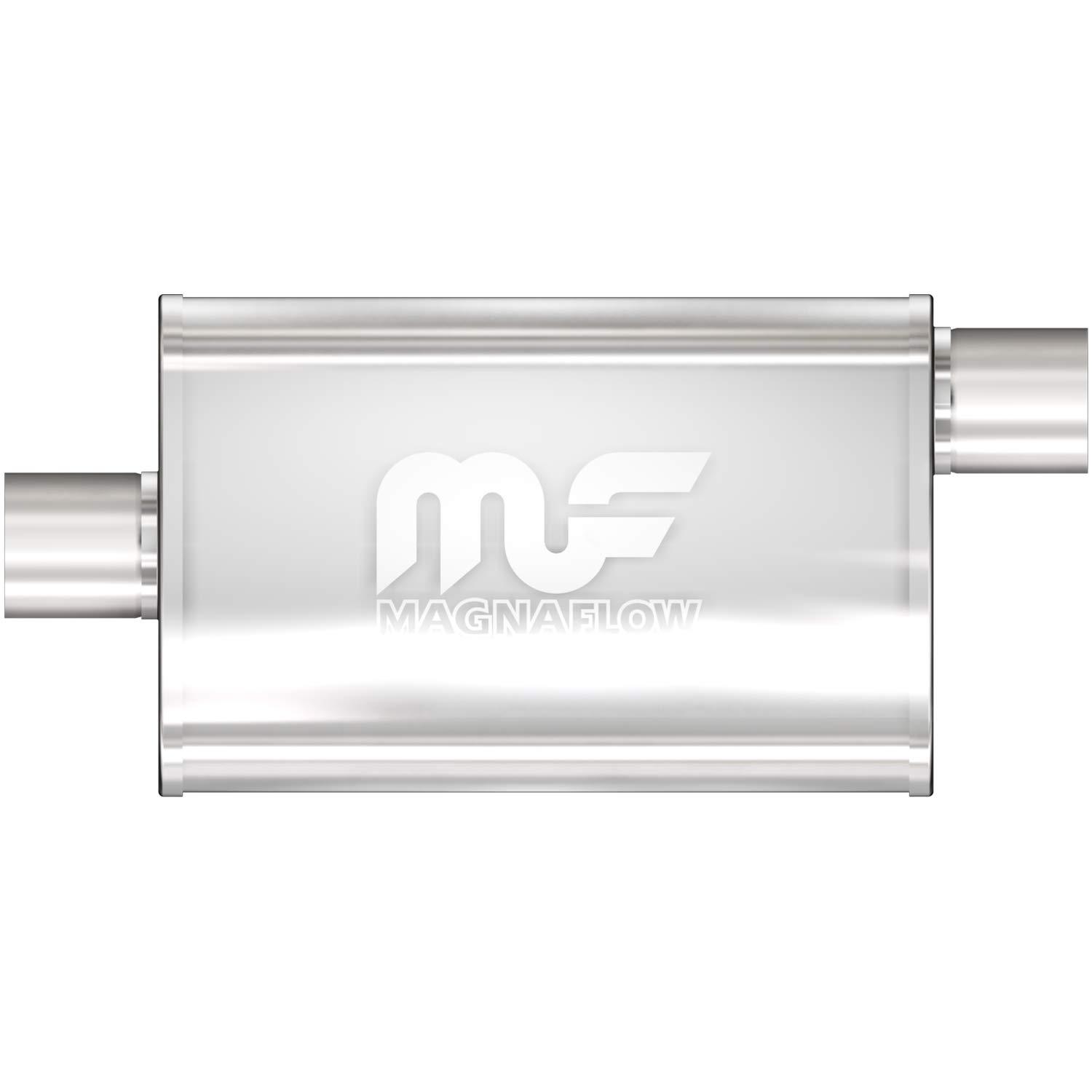 MAGNAFLOW 11259 Exhaust Muffler 3 INCH/3 INCH Inlet/Outlet, 4x9x18 INCH Oval, Stainless Steel, Satin Finish - High quality product image showing MAGNAFLOW 11259 Exhaust Muffler 3 INCH/3 INCH Inlet/Outlet, 4x9x18 INCH Oval, Stainless Steel, Satin Finish details and features MAGNAFLOW 11259 Exhaust Muffler 3 INCH/3 INCH Inlet/Outlet, 4x9x18 INCH Oval, Stainless Steel, Satin Finish - High quality product image showing MAGNAFLOW 11259 Exhaust Muffler 3 INCH/3 INCH Inlet/Outlet, 4x9x18 INCH Oval, Stainless Steel, Satin Finish details and features
