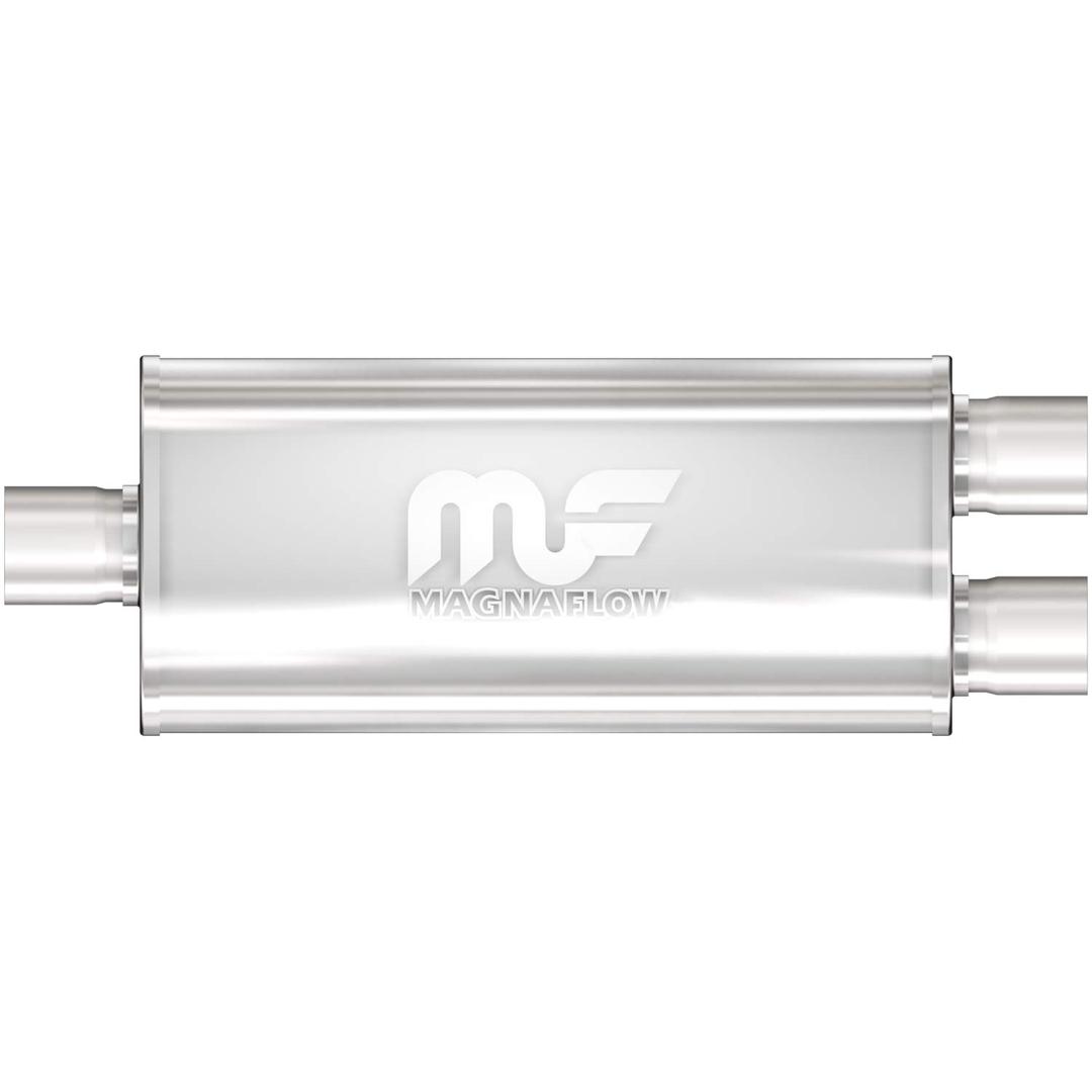 MAGNAFLOW 12198 Exhaust Muffler 3 INCH/2.5 INCH Inlet/Outlet, 5x8x14 INCH Oval, Stainless Steel, Satin Finish from The Twister Group MAGNAFLOW 12198 Exhaust Muffler 3 INCH/2.5 INCH Inlet/Outlet, 5x8x14 INCH Oval, Stainless Steel, Satin Finish - The Twister Group Tools product