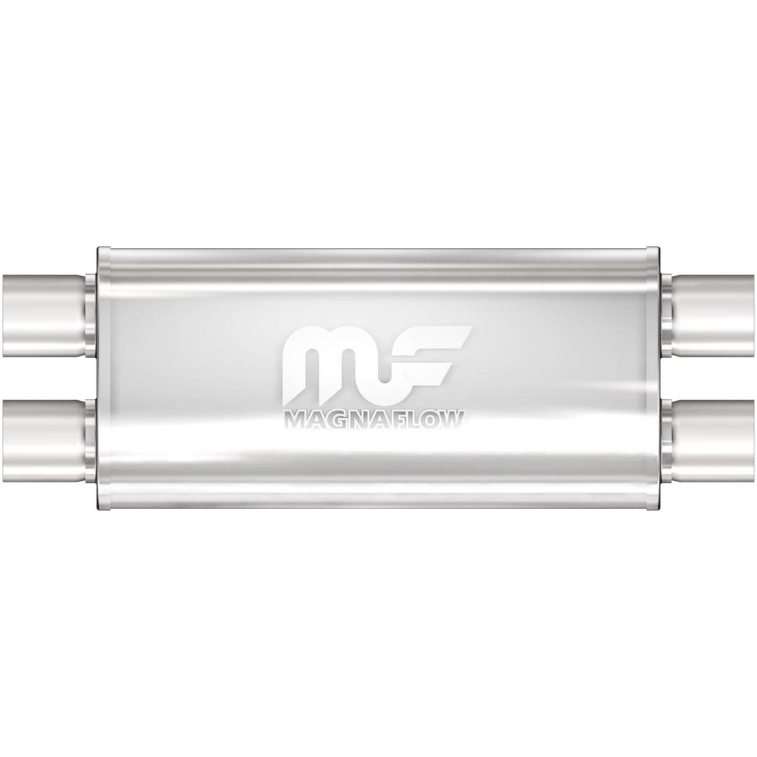 MAGNAFLOW 12468 Exhaust Muffler 2.5 INCH/2.5 INCH Inlet/Outlet, 5x8x18 INCH Oval, Stainless Steel, Satin Finish from The Twister Group MAGNAFLOW 12468 Exhaust Muffler 2.5 INCH/2.5 INCH Inlet/Outlet, 5x8x18 INCH Oval, Stainless Steel, Satin Finish - The Twister Group Tools product