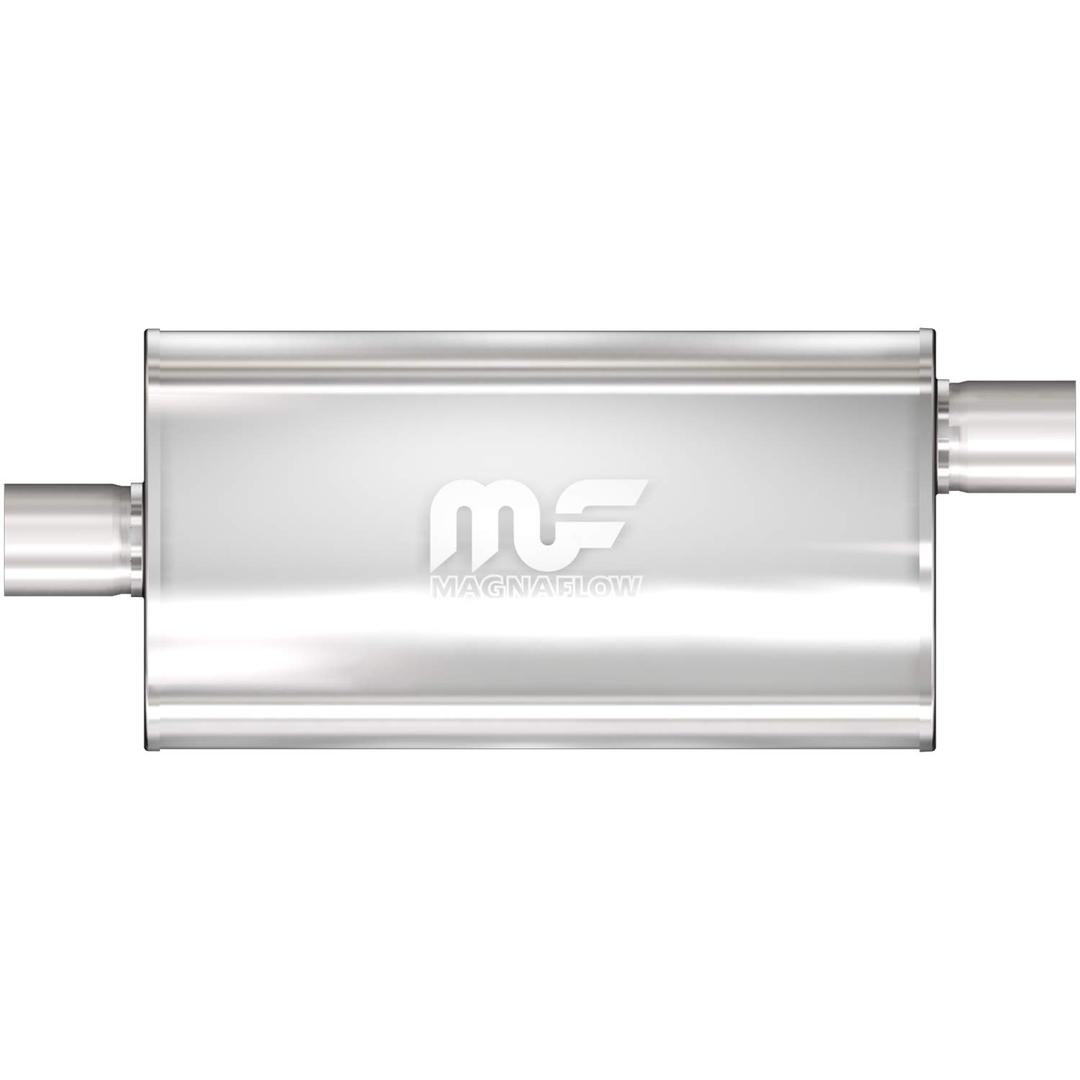 MAGNAFLOW 12909 Exhaust Muffler 3.5 INCH/3.5 INCH Inlet/Outlet, 5x11x22 INCH Oval, Stainless Steel, Satin Finish from The Twister Group MAGNAFLOW 12909 Exhaust Muffler 3.5 INCH/3.5 INCH Inlet/Outlet, 5x11x22 INCH Oval, Stainless Steel, Satin Finish - The Twister Group Tools product
