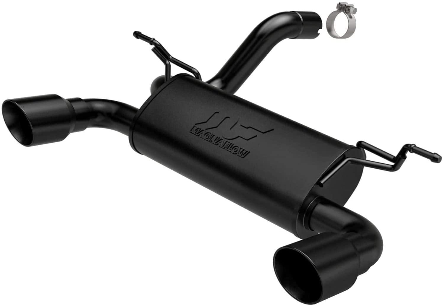MAGNAFLOW 19388 Performance Exhaust System Axle-Back, Street Series, For 2018-2024 Jeep Wrangler, Dual Split Rear Exit Style, Black Coated - High quality product image showing MAGNAFLOW 19388 Performance Exhaust System Axle-Back, Street Series, For 2018-2024 Jeep Wrangler, Dual Split Rear Exit Style, Black Coated details and features MAGNAFLOW 19388 Performance Exhaust System Axle-Back, Street Series, For 2018-2024 Jeep Wrangler, Dual Split Rear Exit Style, Black Coated - High quality product image showing MAGNAFLOW 19388 Performance Exhaust System Axle-Back, Street Series, For 2018-2024 Jeep Wrangler, Dual Split Rear Exit Style, Black Coated details and features
