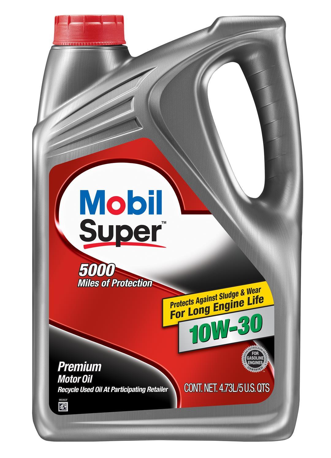 MOBIL 124406 Synthetic Motor Oil; Super; SAE 10W-30; 5 Quart Jug; Single from The Twister Group MOBIL 124406 Synthetic Motor Oil; Super; SAE 10W-30; 5 Quart Jug; Single - The Twister Group Tools product