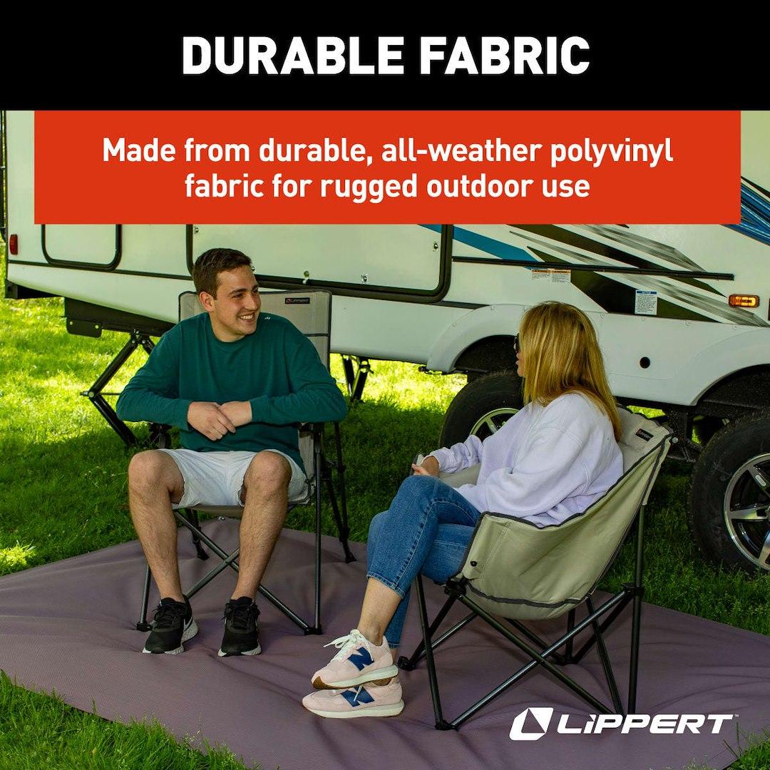 LIPPERT 2022115666 LIPPERT OUTDOOR PATIO RUG - BURGUND, 12 Foot Length x 8 Foot Width; Burgundy; Polyvinyl; Non-Reversible Fabric; UV/ Mold/ Mildew Resistant; With Grommets; With Carry Bag; Without Stakes - High quality product image showing LIPPERT 2022115666 LIPPERT OUTDOOR PATIO RUG - BURGUND, 12 Foot Length x 8 Foot Width; Burgundy; Polyvinyl; Non-Reversible Fabric; UV/ Mold/ Mildew Resistant; With Grommets; With Carry Bag; Without Stakes details and features LIPPERT 2022115666 LIPPERT OUTDOOR PATIO RUG - BURGUND, 12 Foot Length x 8 Foot Width; Burgundy; Polyvinyl; Non-Reversible Fabric; UV/ Mold/ Mildew Resistant; With Grommets; With Carry Bag; Without Stakes - High quality product image showing LIPPERT 2022115666 LIPPERT OUTDOOR PATIO RUG - BURGUND, 12 Foot Length x 8 Foot Width; Burgundy; Polyvinyl; Non-Reversible Fabric; UV/ Mold/ Mildew Resistant; With Grommets; With Carry Bag; Without Stakes details and features