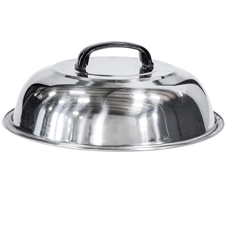 BLACKSTONE 1780 Griddle Accessories - 12 Inch Round Basting Cover - Stainless Steel - Cheese Melting Dome and Steaming Cover - Best for Use in Flat Top Grill Cooking Indoor or Outdoor BLACKSTONE 1780 Griddle Accessories - 12 Inch Round Basting Cover - Stainless Steel - Cheese Melting Dome and Steaming Cover - Best for Use in Flat Top Grill Cooking Indoor or Outdoor