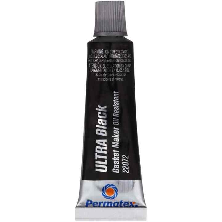 PERMATEX 22072 Ultra Black Maximum Oil Resistance RTV Silicone Gasket Maker, Sensor Safe And Non-Corrosive, For High Flex And Oil Resistant Applications 0.5 oz PERMATEX 22072 Ultra Black Maximum Oil Resistance RTV Silicone Gasket Maker, Sensor Safe And Non-Corrosive, For High Flex And Oil Resistant Applications 0.5 oz