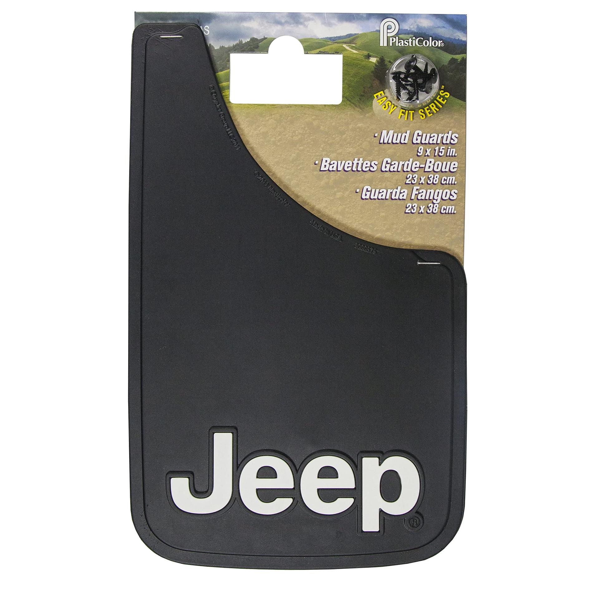 PLASTICOLOR 000491R01 Jeep 9x15 Mud Guards, 9 INCH x 15 INCH Mud Guards - High quality product image showing PLASTICOLOR 000491R01 Jeep 9x15 Mud Guards, 9 INCH x 15 INCH Mud Guards details and features PLASTICOLOR 000491R01 Jeep 9x15 Mud Guards, 9 INCH x 15 INCH Mud Guards - High quality product image showing PLASTICOLOR 000491R01 Jeep 9x15 Mud Guards, 9 INCH x 15 INCH Mud Guards details and features