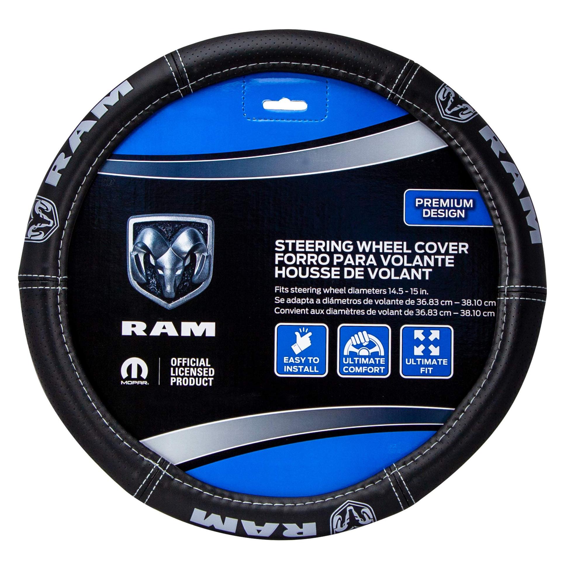 PLASTICOLOR 006697R25 Ram Deluxe Elite Steering Wheel Cover - Gray Logo - High quality product image showing PLASTICOLOR 006697R25 Ram Deluxe Elite Steering Wheel Cover - Gray Logo details and features PLASTICOLOR 006697R25 Ram Deluxe Elite Steering Wheel Cover - Gray Logo - High quality product image showing PLASTICOLOR 006697R25 Ram Deluxe Elite Steering Wheel Cover - Gray Logo details and features