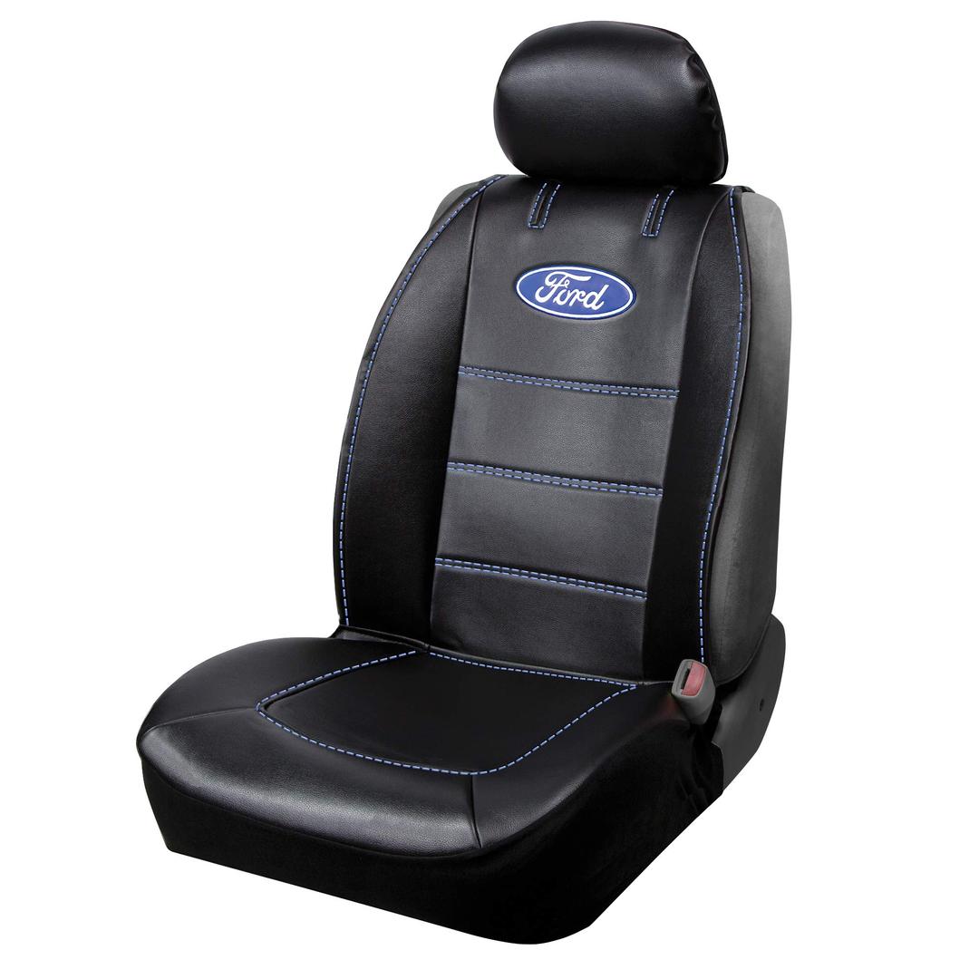 PLASTICOLOR 008625R01 Ford Deluxe Seat Cover Embrodired Logo High Contrast Stitching Premium 3 Piece Sideless Car Truck or SUV Seatcover with Cargo Pocket, Black from The Twister Group PLASTICOLOR 008625R01 Ford Deluxe Seat Cover Embrodired Logo High Contrast Stitching Premium 3 Piece Sideless Car Truck or SUV Seatcover with Cargo Pocket, Black - The Twister Group Tools product