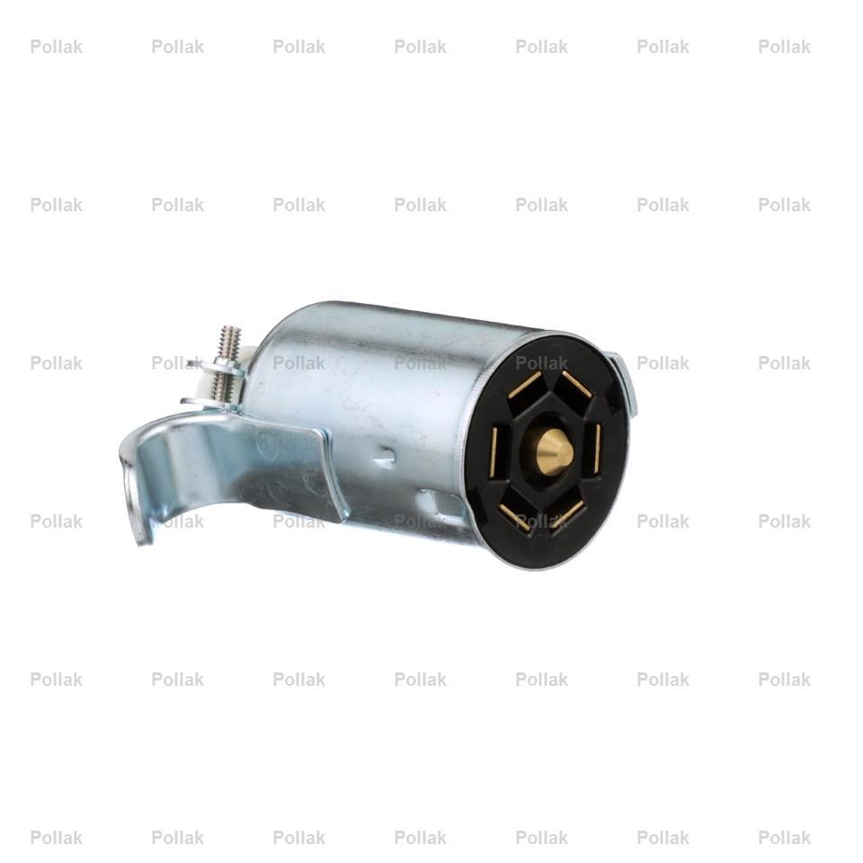 POLLAK 12-702E 7-WAY RV CONNECTOR METAL, Trailer Side; 7-Way Round Plug Side; Metal; Bulk from The Twister Group POLLAK 12-702E 7-WAY RV CONNECTOR METAL, Trailer Side; 7-Way Round Plug Side; Metal; Bulk - The Twister Group Tools product