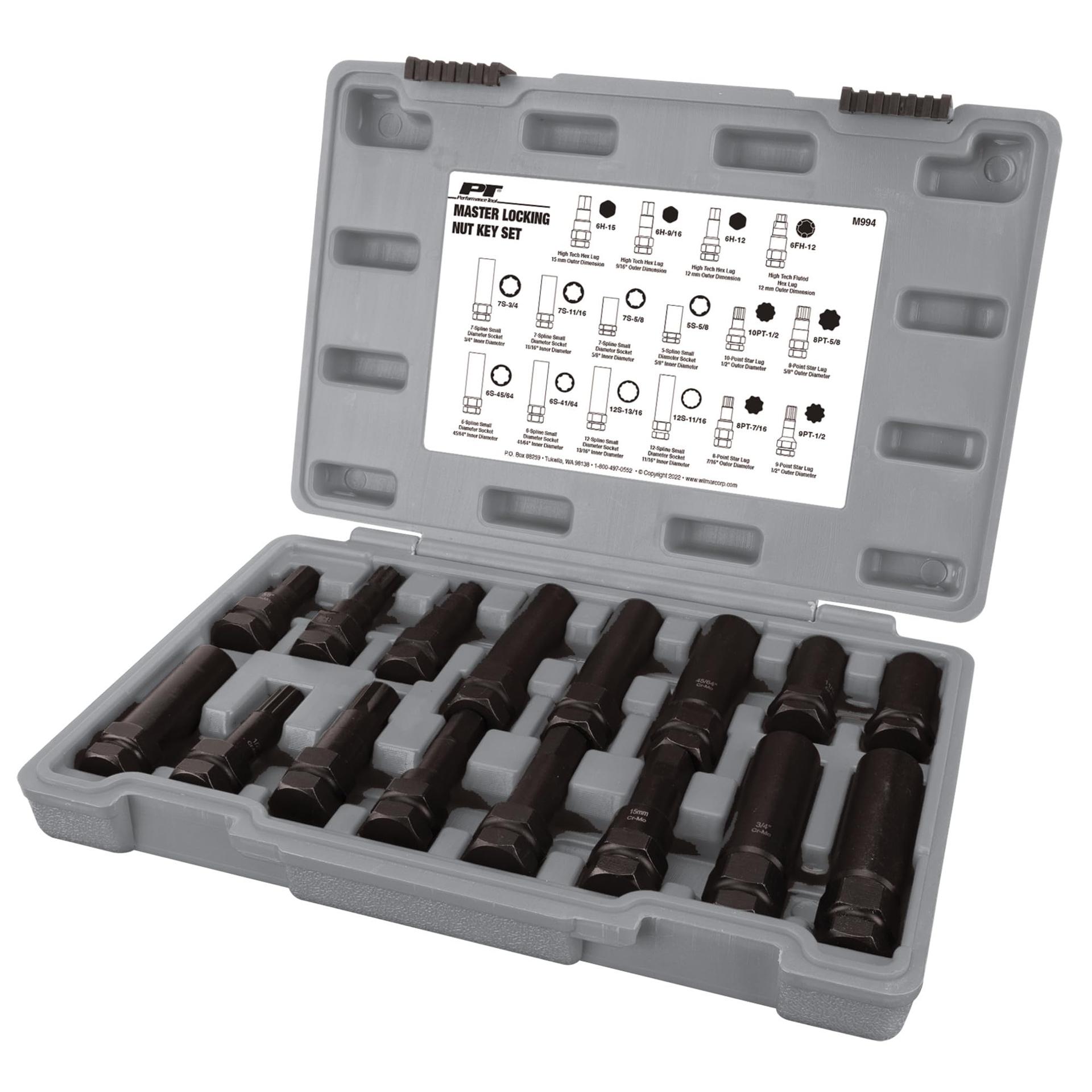 PERFORM TOOL M994 16pc Locking Lug Nut Master Key Set - High quality product image showing PERFORM TOOL M994 16pc Locking Lug Nut Master Key Set details and features PERFORM TOOL M994 16pc Locking Lug Nut Master Key Set - High quality product image showing PERFORM TOOL M994 16pc Locking Lug Nut Master Key Set details and features
