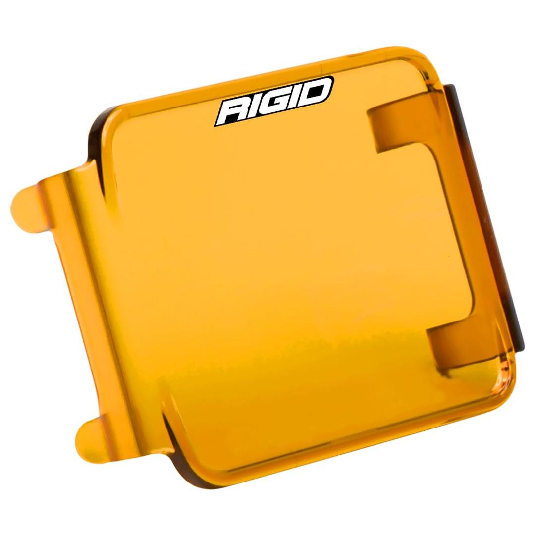 RIGID 201933 Driving/ Fog Light Cover; D-Series (Dually); 3-3/16 Inch Square; Amber; Polycarbonate; With Rigid Industries Text; Single from The Twister Group RIGID 201933 Driving/ Fog Light Cover; D-Series (Dually); 3-3/16 Inch Square; Amber; Polycarbonate; With Rigid Industries Text; Single - The Twister Group Tools product