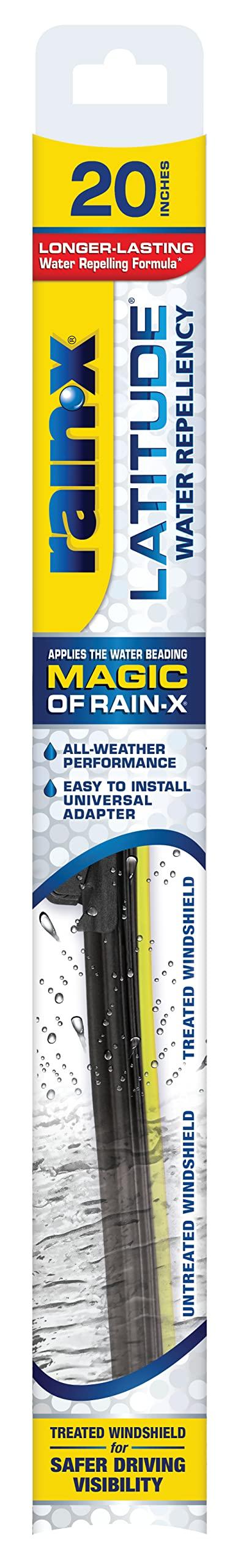 RAIN-X 5079277-2 Latitude 2-In-1 Water Repellent Wiper Blades, 20 Inch Windshield Wipers (Pack Of 1), Automotive Replacement Windshield Wiper Blades With Patented Repellency Formula - High quality product image showing RAIN-X 5079277-2 Latitude 2-In-1 Water Repellent Wiper Blades, 20 Inch Windshield Wipers (Pack Of 1), Automotive Replacement Windshield Wiper Blades With Patented Repellency Formula details and features RAIN-X 5079277-2 Latitude 2-In-1 Water Repellent Wiper Blades, 20 Inch Windshield Wipers (Pack Of 1), Automotive Replacement Windshield Wiper Blades With Patented Repellency Formula - High quality product image showing RAIN-X 5079277-2 Latitude 2-In-1 Water Repellent Wiper Blades, 20 Inch Windshield Wipers (Pack Of 1), Automotive Replacement Windshield Wiper Blades With Patented Repellency Formula details and features