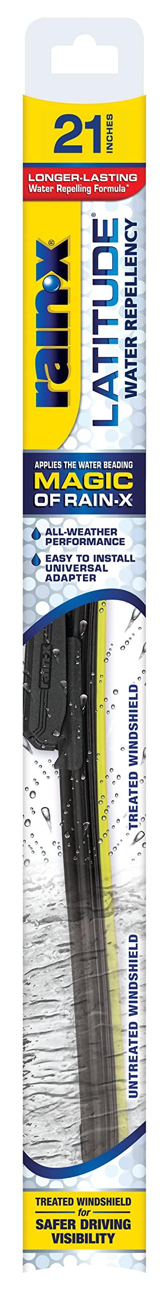 RAIN-X 5079278-2 Latitude 2-In-1 Water Repellent Wiper Blades, 21 Inch Windshield Wipers (Pack Of 1), Automotive Replacement Windshield Wiper Blades With Patented Repellency Formula - High quality product image showing RAIN-X 5079278-2 Latitude 2-In-1 Water Repellent Wiper Blades, 21 Inch Windshield Wipers (Pack Of 1), Automotive Replacement Windshield Wiper Blades With Patented Repellency Formula details and features RAIN-X 5079278-2 Latitude 2-In-1 Water Repellent Wiper Blades, 21 Inch Windshield Wipers (Pack Of 1), Automotive Replacement Windshield Wiper Blades With Patented Repellency Formula - High quality product image showing RAIN-X 5079278-2 Latitude 2-In-1 Water Repellent Wiper Blades, 21 Inch Windshield Wipers (Pack Of 1), Automotive Replacement Windshield Wiper Blades With Patented Repellency Formula details and features
