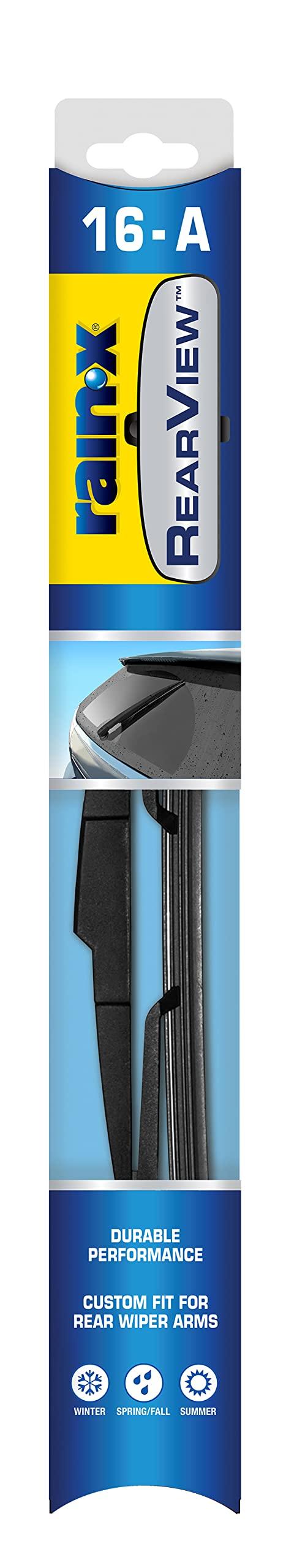 RAIN-X 850023 RearView Rear Wiper Blade, 16 Inch Composite Rear Wiper Blade, Fits Rock Lock 2 (Pack Of 1), Automotive Replacement Wiper Blades That Meet Or Exceed OEM Quality And Design Standards RAIN-X 850023 RearView Rear Wiper Blade, 16 Inch Composite Rear Wiper Blade, Fits Rock Lock 2 (Pack Of 1), Automotive Replacement Wiper Blades That Meet Or Exceed OEM Quality And Design Standards