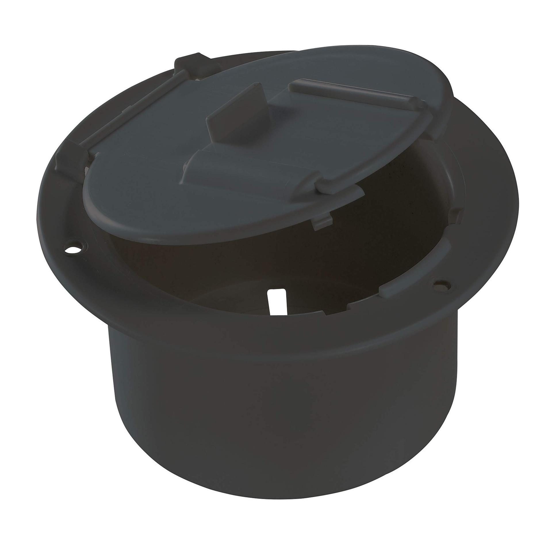 RV DESIGNER B133 Round Electrical Cable Hatch, Low Profile, 4.6 inch Diameter, Black - Product image RV DESIGNER B133 Round Electrical Cable Hatch, Low Profile, 4.6 inch Diameter, Black - Product image