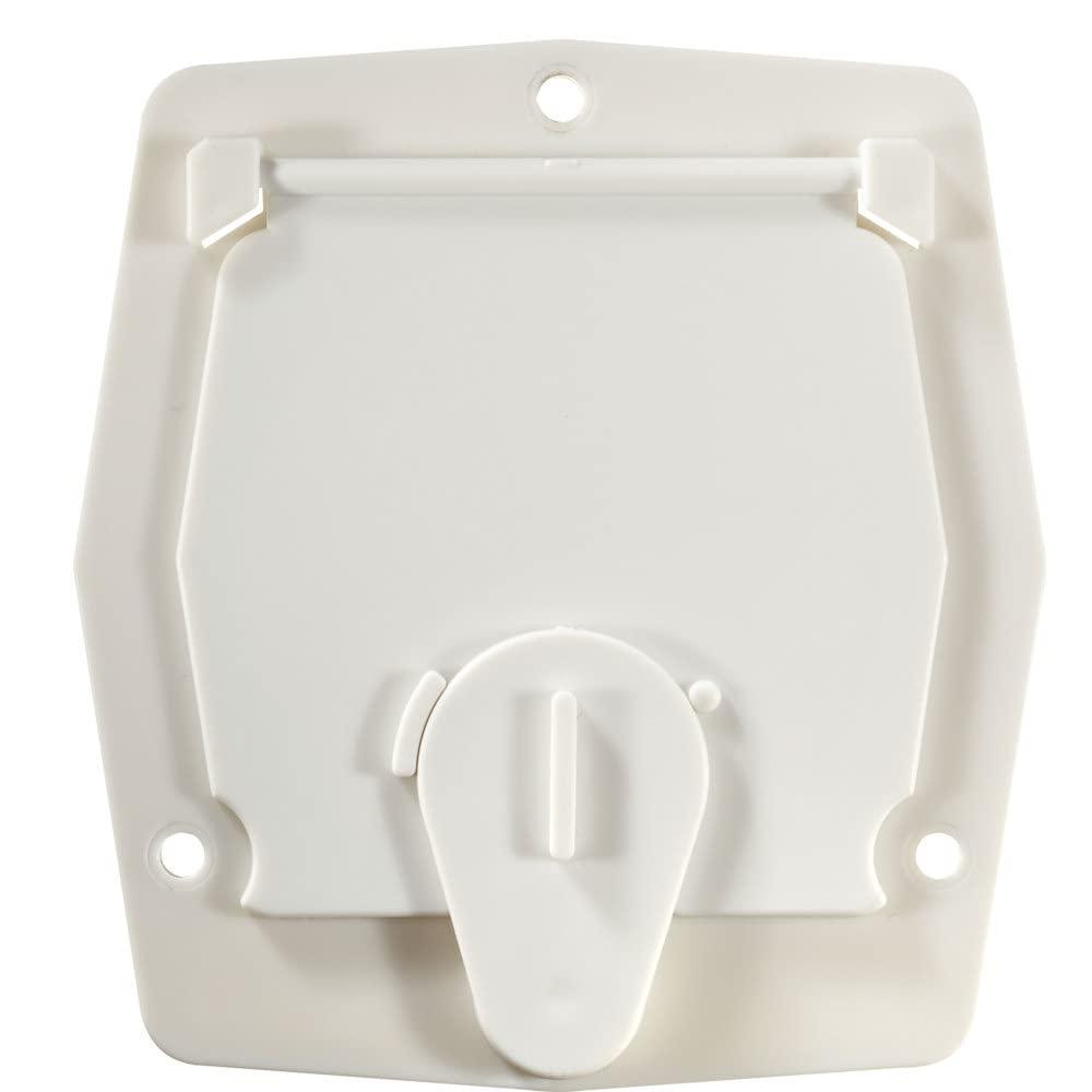 RV DESIGNER B140 Round Electrical Cable Hatch, Basic, Flat Sided, 4.2 inch Diameter, Polar White - Product image RV DESIGNER B140 Round Electrical Cable Hatch, Basic, Flat Sided, 4.2 inch Diameter, Polar White - Product image