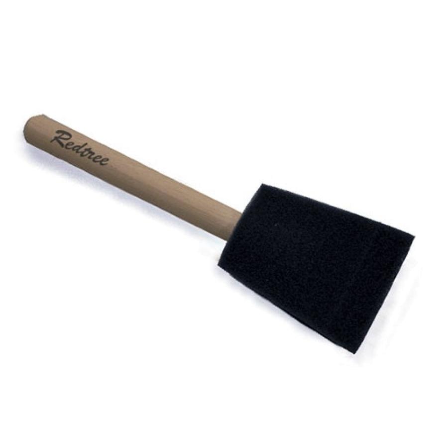 REDTREE 00007 5 FOAM PAINT BRUSH (HIGH DENSITY), 3 Inch Brush; 1/2 Inch Thickness; Black Foam; Unfinished Peg Wood Handle; Single; Disposable; 2-1/2 Inch Length Pointed Edge Trim; Used For Touch-Ups from The Twister Group REDTREE 00007 5 FOAM PAINT BRUSH (HIGH DENSITY), 3 Inch Brush; 1/2 Inch Thickness; Black Foam; Unfinished Peg Wood Handle; Single; Disposable; 2-1/2 Inch Length Pointed Edge Trim; Used For Touch-Ups - The Twister Group product