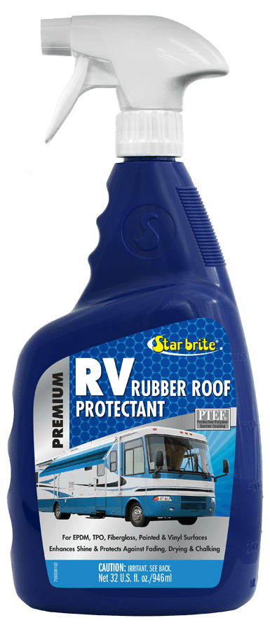 STAR BRITE 075932 Premium RV Rubber Roof Protectant - 32 OZ, White STAR BRITE 075932 Premium RV Rubber Roof Protectant - 32 OZ, White