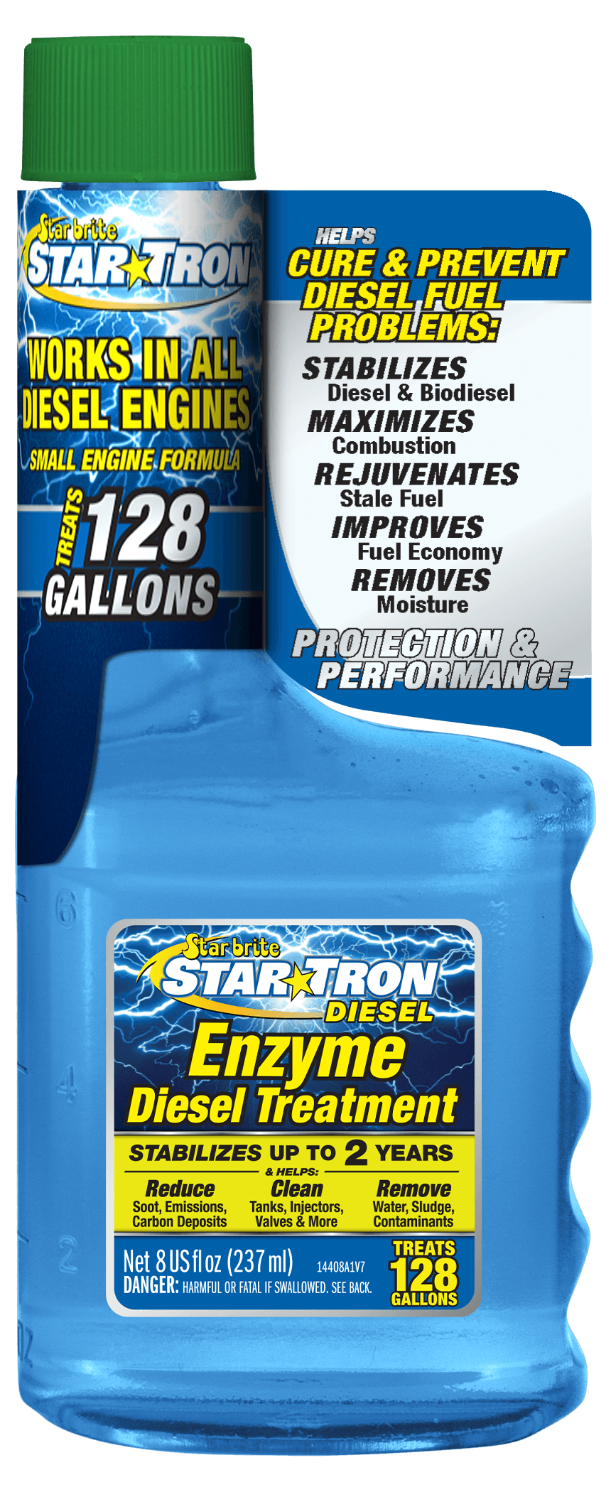 STAR BRITE 14408 Star Tron Enzyme Fuel Treatment - Automotive Diesel Formula - 1 oz. Treats 16 Gallons - 8 OZ from The Twister Group STAR BRITE 14408 Star Tron Enzyme Fuel Treatment - Automotive Diesel Formula - 1 oz. Treats 16 Gallons - 8 OZ - The Twister Group Tools product