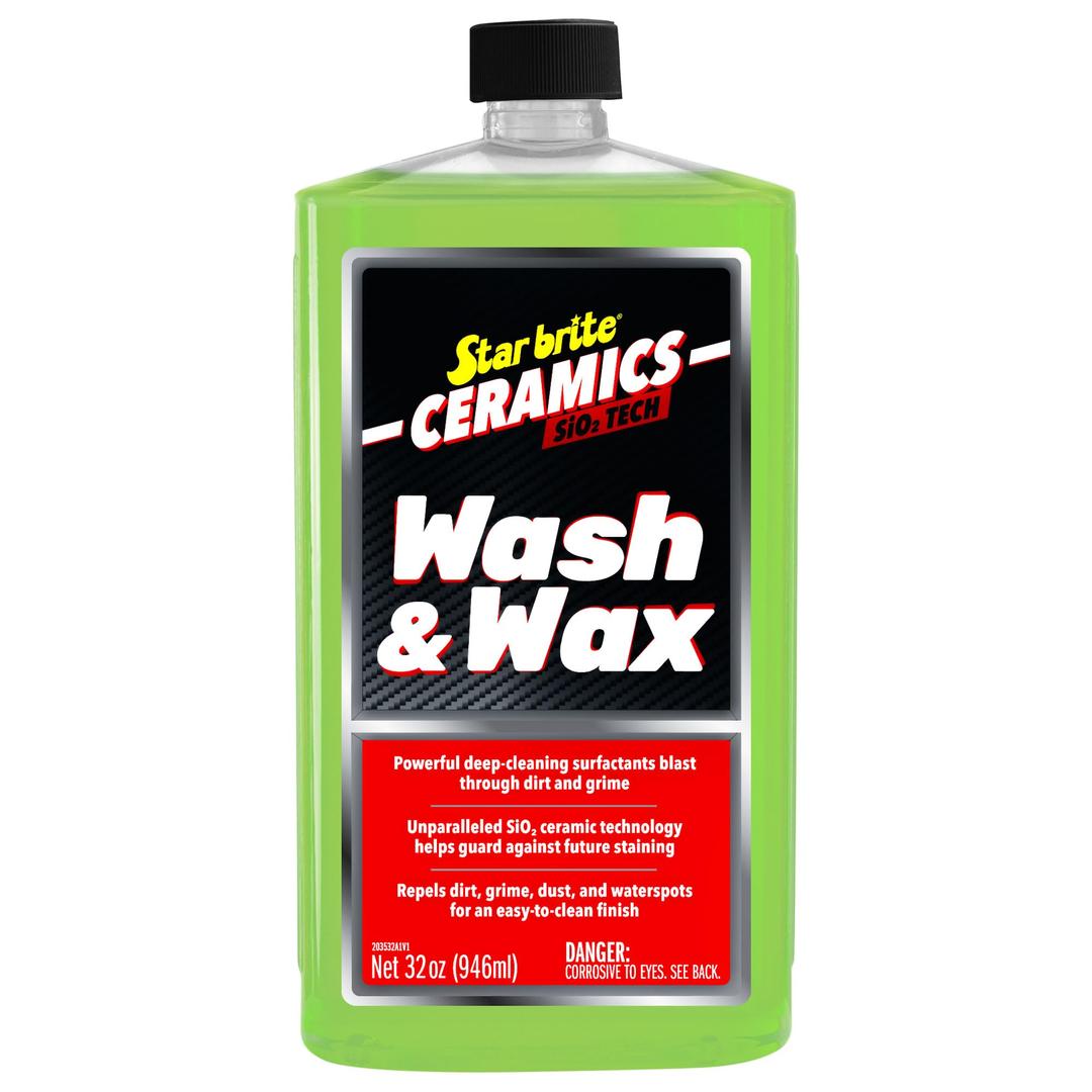 STAR BRITE 203532 Ceramic Wash & Wax - Watermelon Scent - Ultimate Protection and Shine, SiO2-Infused, Repels Dirt, Grime, UV Damage - 32 oz from The Twister Group STAR BRITE 203532 Ceramic Wash & Wax - Watermelon Scent - Ultimate Protection and Shine, SiO2-Infused, Repels Dirt, Grime, UV Damage - 32 oz - The Twister Group Tools product