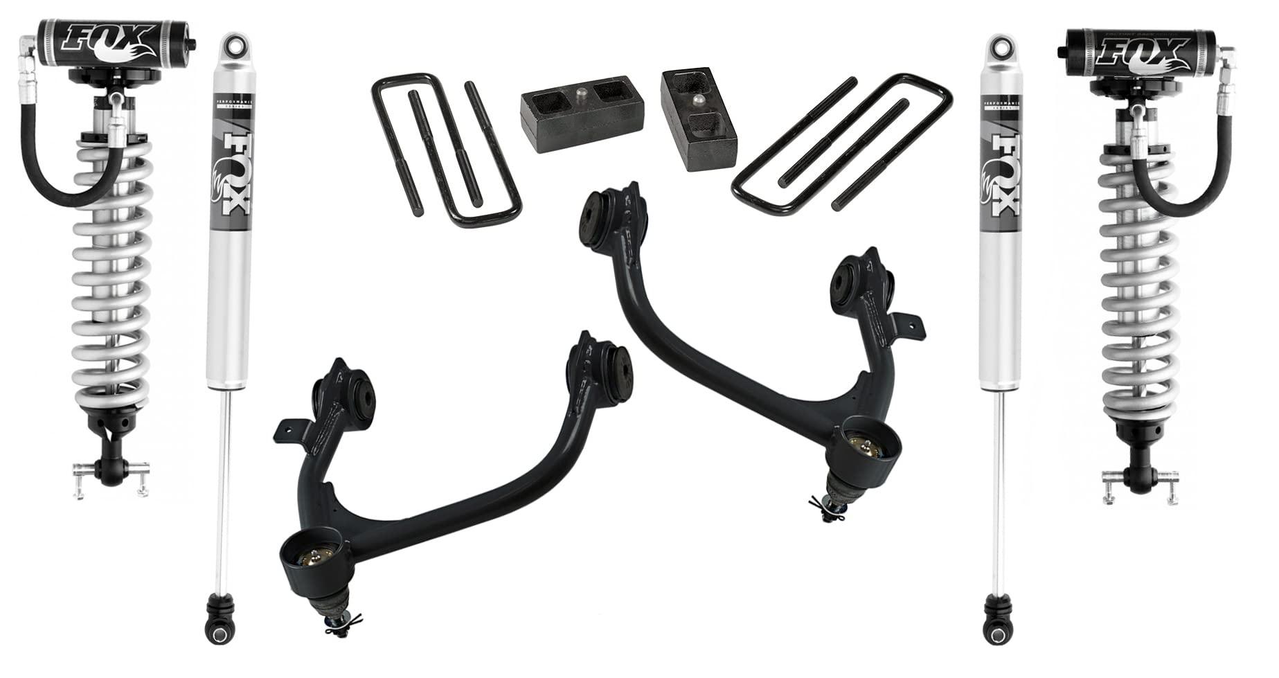 SUPERLIFT 3900FX SUSPENSION 3 INCH Lift Kit for Silverado/Sierra | Complete Lift Kit with Fox 2.0 Reservoir Shocks Fits 2019-2024 Chevrolet/Silverado GMC/Sierra 1500 2WD/4WD Excludes Trailboss or GT4 - High quality product image showing SUPERLIFT 3900FX SUSPENSION 3 INCH Lift Kit for Silverado/Sierra | Complete Lift Kit with Fox 2.0 Reservoir Shocks Fits 2019-2024 Chevrolet/Silverado GMC/Sierra 1500 2WD/4WD Excludes Trailboss or GT4 details and features SUPERLIFT 3900FX SUSPENSION 3 INCH Lift Kit for Silverado/Sierra | Complete Lift Kit with Fox 2.0 Reservoir Shocks Fits 2019-2024 Chevrolet/Silverado GMC/Sierra 1500 2WD/4WD Excludes Trailboss or GT4 - High quality product image showing SUPERLIFT 3900FX SUSPENSION 3 INCH Lift Kit for Silverado/Sierra | Complete Lift Kit with Fox 2.0 Reservoir Shocks Fits 2019-2024 Chevrolet/Silverado GMC/Sierra 1500 2WD/4WD Excludes Trailboss or GT4 details and features