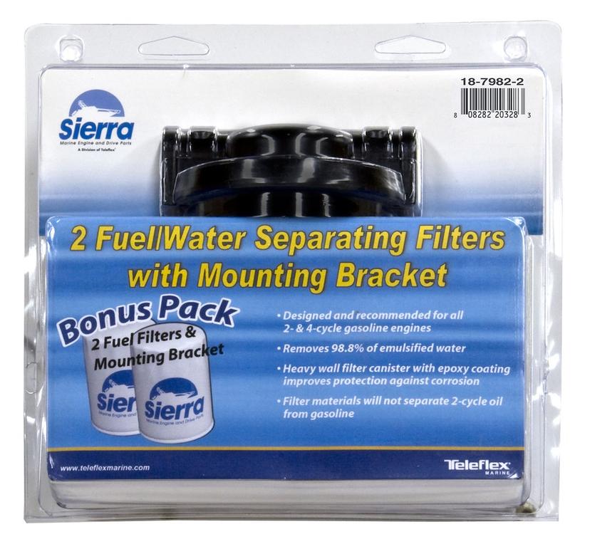 SIERRA 033322-10 3/8FT NPT TWN COMP UNIV WS FF KIT, 10 Micron Element; Aluminum Housing; 3/8 Inch Inlet/Outlet Size; Fuel Injected Engines; With Fuel Water Separator/ Mounting Bracket/ Two 3/8 Inch Pipe Plugs SIERRA 033322-10 3/8FT NPT TWN COMP UNIV WS FF KIT, 10 Micron Element; Aluminum Housing; 3/8 Inch Inlet/Outlet Size; Fuel Injected Engines; With Fuel Water Separator/ Mounting Bracket/ Two 3/8 Inch Pipe Plugs