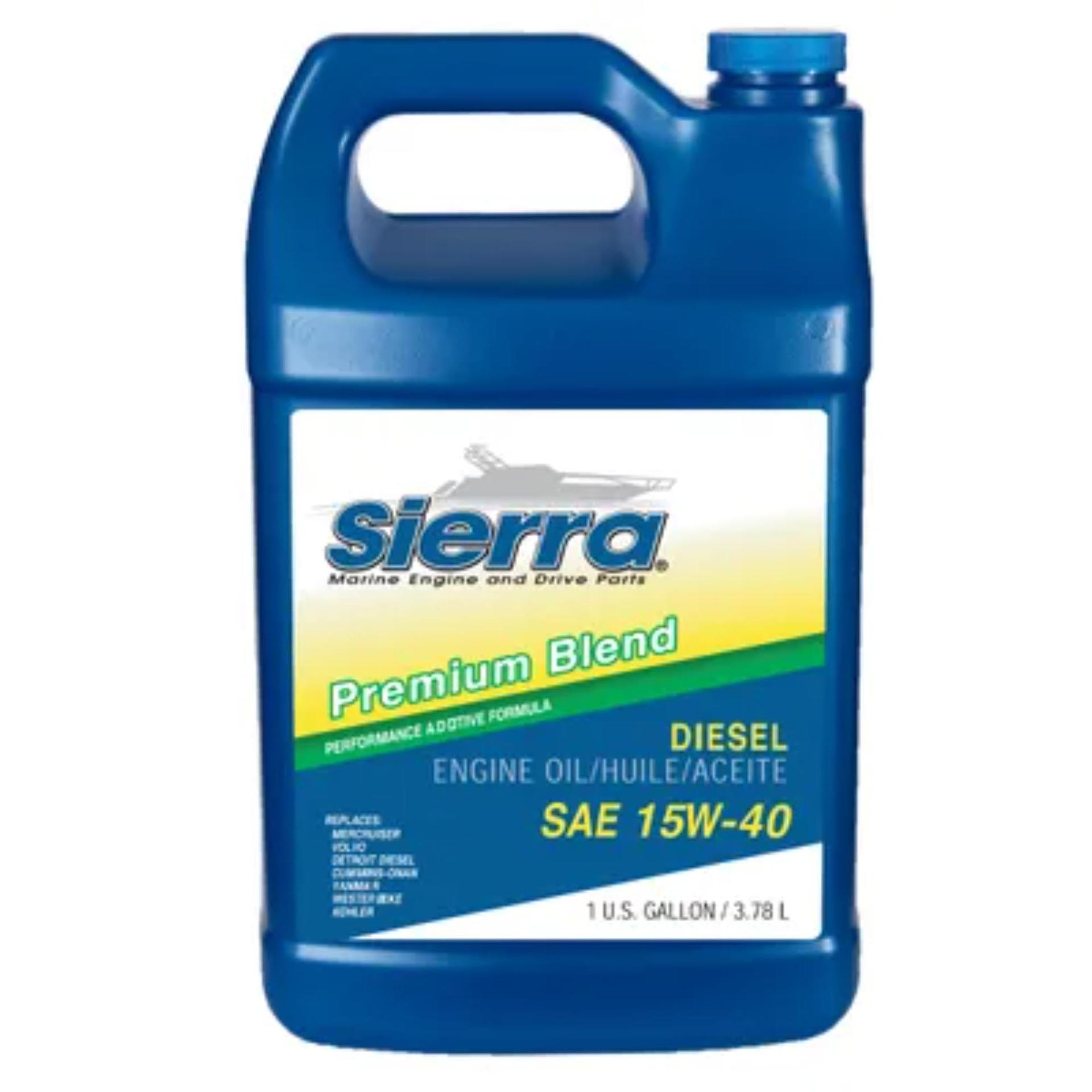 SIERRA 18-9553-3 Oil; Marine Series; SAE 15W-40; Premium Blend Diesel Oil; 1 Gallon Jug; Single; CAT ECF-2/ ECF-1/ DHD-1 Certified - High quality product image showing SIERRA 18-9553-3 Oil; Marine Series; SAE 15W-40; Premium Blend Diesel Oil; 1 Gallon Jug; Single; CAT ECF-2/ ECF-1/ DHD-1 Certified details and features SIERRA 18-9553-3 Oil; Marine Series; SAE 15W-40; Premium Blend Diesel Oil; 1 Gallon Jug; Single; CAT ECF-2/ ECF-1/ DHD-1 Certified - High quality product image showing SIERRA 18-9553-3 Oil; Marine Series; SAE 15W-40; Premium Blend Diesel Oil; 1 Gallon Jug; Single; CAT ECF-2/ ECF-1/ DHD-1 Certified details and features