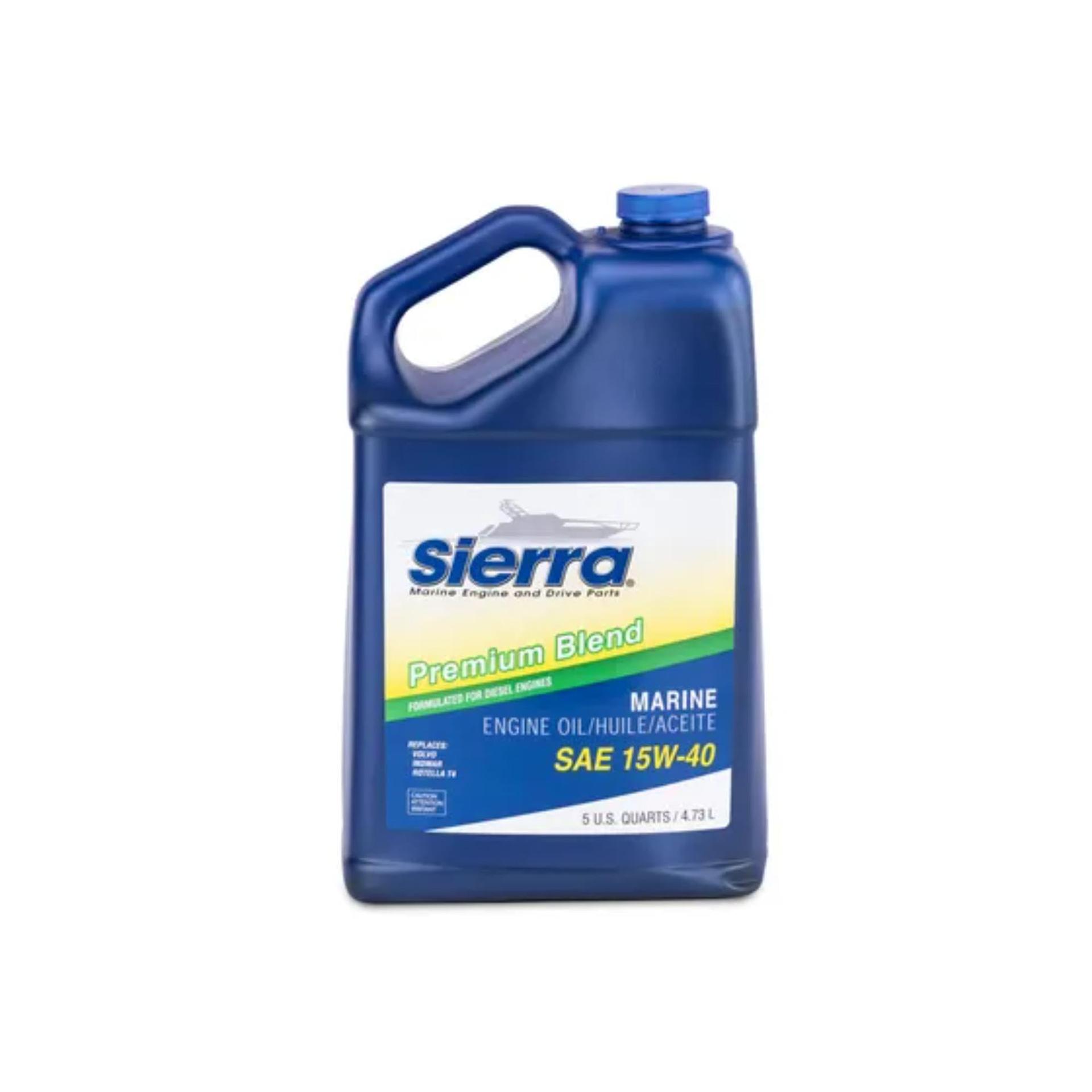 SIERRA 18-9554-4 Oil; Marine Series; SAE 15W-40; Premium Blend 4-Stroke Engine Oi; 5 Quart Jug; Single - High quality product image showing SIERRA 18-9554-4 Oil; Marine Series; SAE 15W-40; Premium Blend 4-Stroke Engine Oi; 5 Quart Jug; Single details and features SIERRA 18-9554-4 Oil; Marine Series; SAE 15W-40; Premium Blend 4-Stroke Engine Oi; 5 Quart Jug; Single - High quality product image showing SIERRA 18-9554-4 Oil; Marine Series; SAE 15W-40; Premium Blend 4-Stroke Engine Oi; 5 Quart Jug; Single details and features
