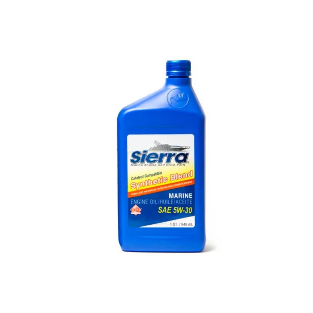 SIERRA 18-9555-2 Oil; Marine Series; SAE 5W-30; Semi-Synthetic; 1 Quart Bottle; Single; Marine Engine Oil; NMMA FC-W/ API SM Certified from The Twister Group SIERRA 18-9555-2 Oil; Marine Series; SAE 5W-30; Semi-Synthetic; 1 Quart Bottle; Single; Marine Engine Oil; NMMA FC-W/ API SM Certified - The Twister Group Tools product