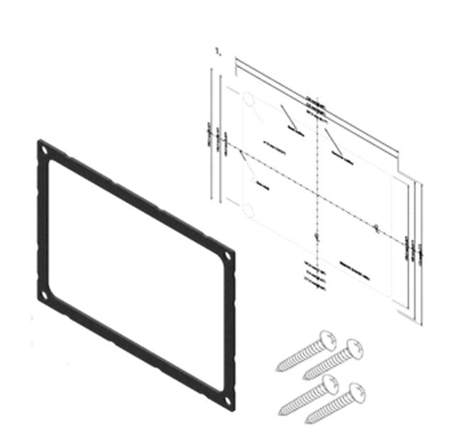 SIMRAD 000-13699-001 DASH MOUNT KIT GO9 XSE/VULCAN 9, For Use With Vulcan 9/ GO9 Multi-Function Displays; Black; Single; With Screws SIMRAD 000-13699-001 DASH MOUNT KIT GO9 XSE/VULCAN 9, For Use With Vulcan 9/ GO9 Multi-Function Displays; Black; Single; With Screws