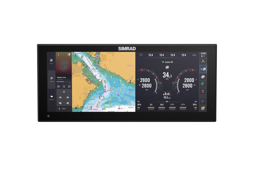 SIMRAD 000-16213-001 NSX 3015UW AI3-IN-1 AMER, 15 Inch Display; 1920 x 720 Pixels Resolution; Multi-Touchscreen Interface; 15.55 Inch Width x 3.48 Inch Depth x 6.71 Inch Height; IPX6/ IPX7 Rating Waterproof; For Use With NMEA 2000 Compatible from The Twister Group SIMRAD 000-16213-001 NSX 3015UW AI3-IN-1 AMER, 15 Inch Display; 1920 x 720 Pixels Resolution; Multi-Touchscreen Interface; 15.55 Inch Width x 3.48 Inch Depth x 6.71 Inch Height; IPX6/ IPX7 Rating Waterproof; For Use With NMEA 2000 Compatible - The Twister Group product