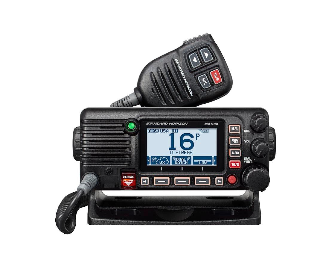 STANDARD HORIZON GX2410GPS FIXED MOUNT VHF/GPS/AIS/NMEA2000, Fixed Mount; United States/ Canadian/ International Channels; 30 Watt PA/Loud Hailer; NOAA Weather Channels With Alert; With GPS Capability; Public Address Capable With Loud Hailer; LCD Display - High quality product image showing STANDARD HORIZON GX2410GPS FIXED MOUNT VHF/GPS/AIS/NMEA2000, Fixed Mount; United States/ Canadian/ International Channels; 30 Watt PA/Loud Hailer; NOAA Weather Channels With Alert; With GPS Capability; Public Address Capable With Loud Hailer; LCD Display details and features STANDARD HORIZON GX2410GPS FIXED MOUNT VHF/GPS/AIS/NMEA2000, Fixed Mount; United States/ Canadian/ International Channels; 30 Watt PA/Loud Hailer; NOAA Weather Channels With Alert; With GPS Capability; Public Address Capable With Loud Hailer; LCD Display - High quality product image showing STANDARD HORIZON GX2410GPS FIXED MOUNT VHF/GPS/AIS/NMEA2000, Fixed Mount; United States/ Canadian/ International Channels; 30 Watt PA/Loud Hailer; NOAA Weather Channels With Alert; With GPS Capability; Public Address Capable With Loud Hailer; LCD Display details and features