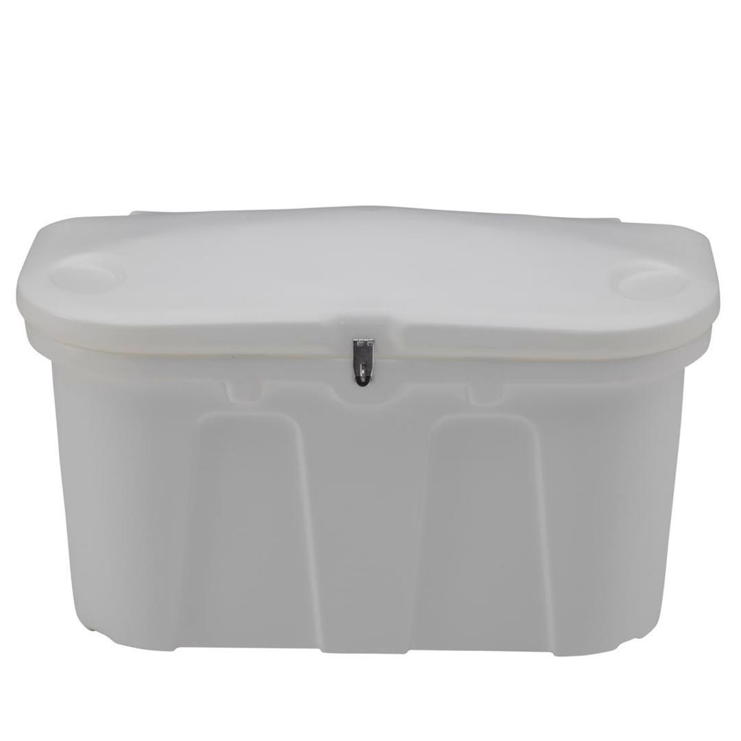 TAYLOR MADE 123650 Stow NFT Go Poly Dock and Patio Storage Box - 43 INCH L x 21 INCH W x 36 INCH H, Classic White from The Twister Group TAYLOR MADE 123650 Stow NFT Go Poly Dock and Patio Storage Box - 43 INCH L x 21 INCH W x 36 INCH H, Classic White - The Twister Group Tools product