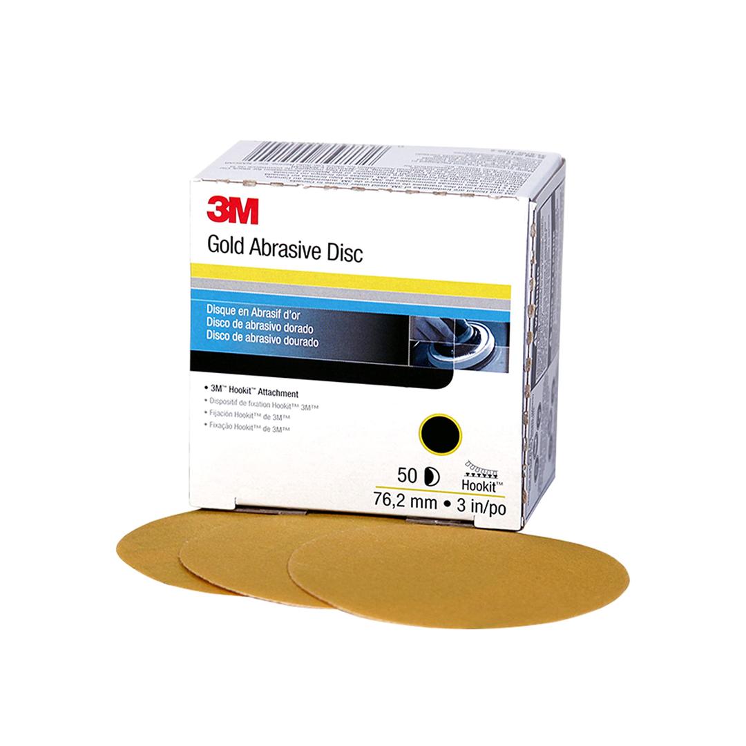 3M 00921 Hookit Gold Disc 236U, 3 in, P80 Grade, 50 Discs, Automotive Abrasive Discs from The Twister Group 3M 00921 Hookit Gold Disc 236U, 3 in, P80 Grade, 50 Discs, Automotive Abrasive Discs - The Twister Group Tools product
