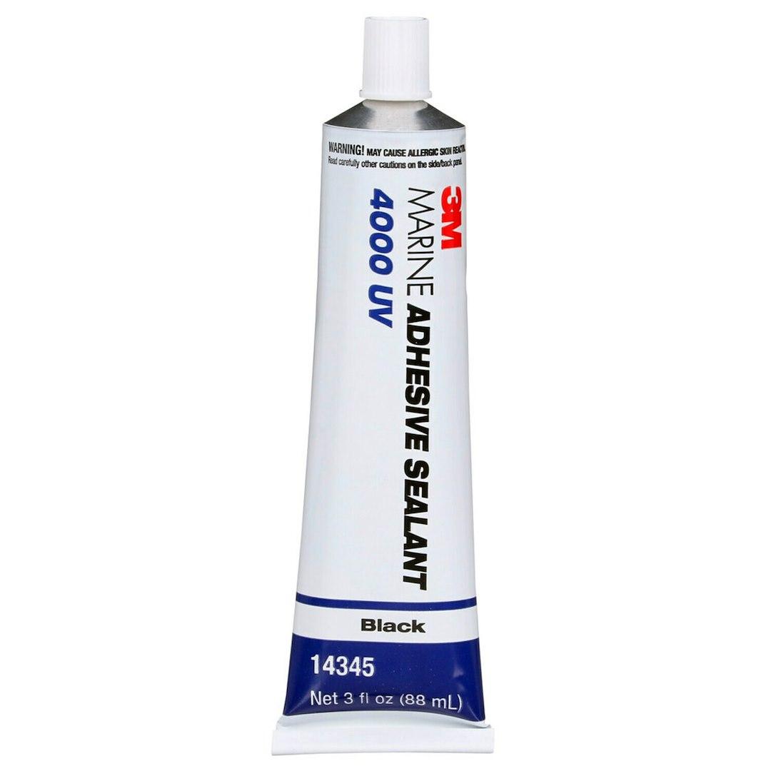 3M 14345 3M MARINE ADHESIVE SEALANT 4000 UV, Used To Bond Aluminum/ Wood/ Gelcoat And Fiberglass; For Marine Applications; 3 Ounce Tube; Operating Temperature Range -40 Degree Fahrenheit To +190 Degree Fahrenheit; Black; UV Resistant from The Twister Group 3M 14345 3M MARINE ADHESIVE SEALANT 4000 UV, Used To Bond Aluminum/ Wood/ Gelcoat And Fiberglass; For Marine Applications; 3 Ounce Tube; Operating Temperature Range -40 Degree Fahrenheit To +190 Degree Fahrenheit; Black; UV Resistant - The Twister Group Tools product