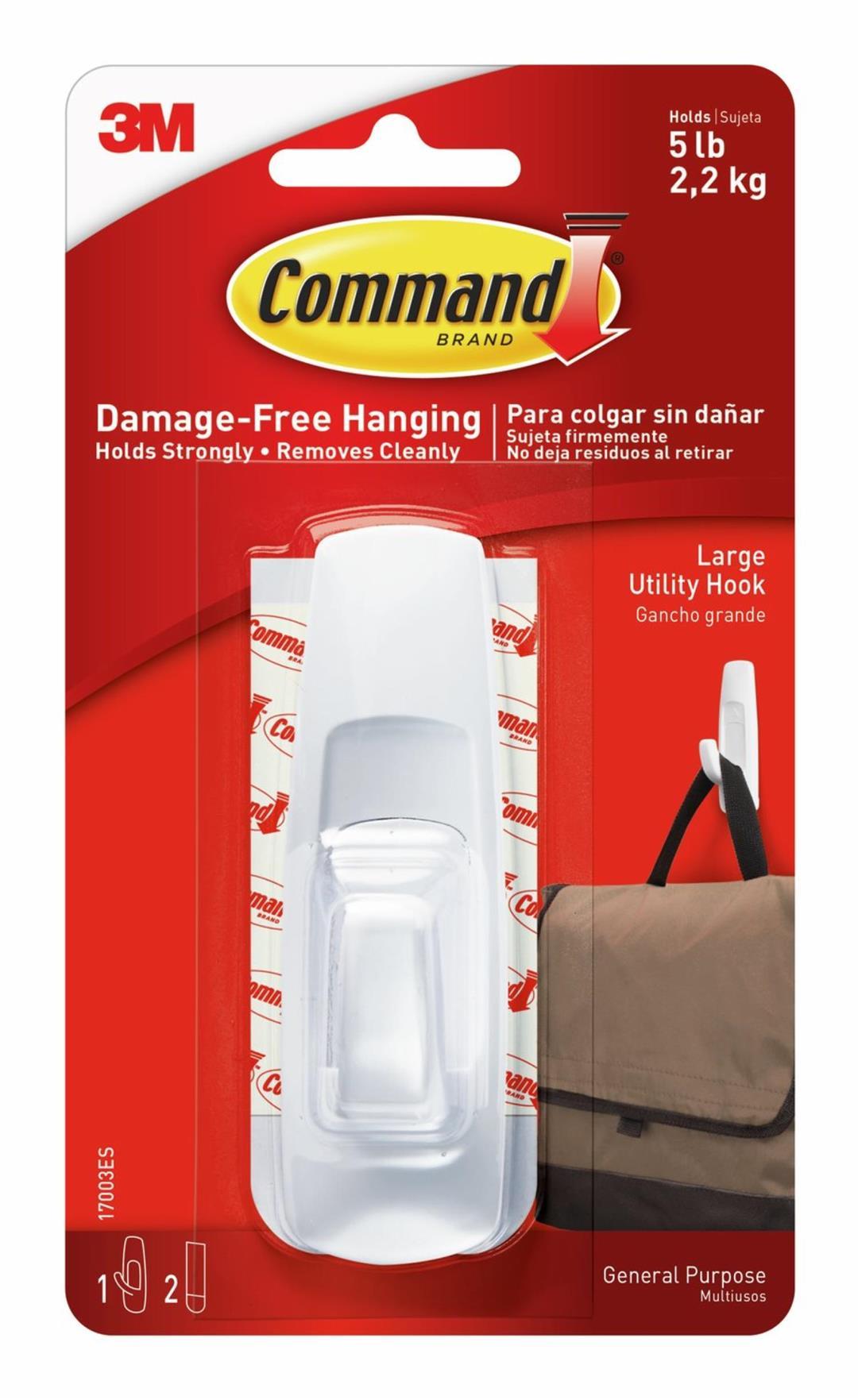 3M 17003ES Command Strips 17003 Large Hooks With Command Adhesive - High quality product image showing 3M 17003ES Command Strips 17003 Large Hooks With Command Adhesive details and features 3M 17003ES Command Strips 17003 Large Hooks With Command Adhesive - High quality product image showing 3M 17003ES Command Strips 17003 Large Hooks With Command Adhesive details and features